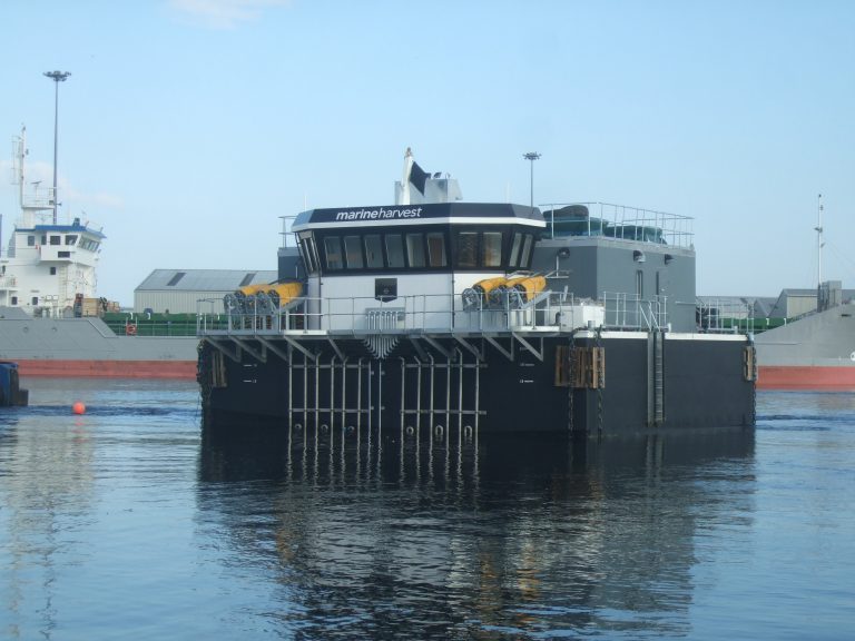 Gael Force builds feed barges for Marine Harvest Scotland
