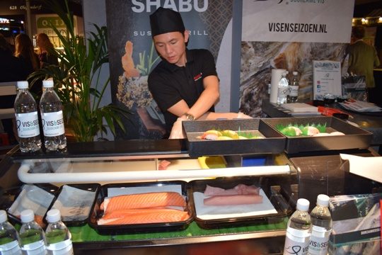 Icelandic salmon sushi showcased at Gastvrij Rotterdam