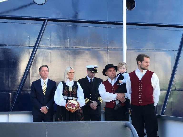 Big christening party for Solvtrans’ new 80 meter boat