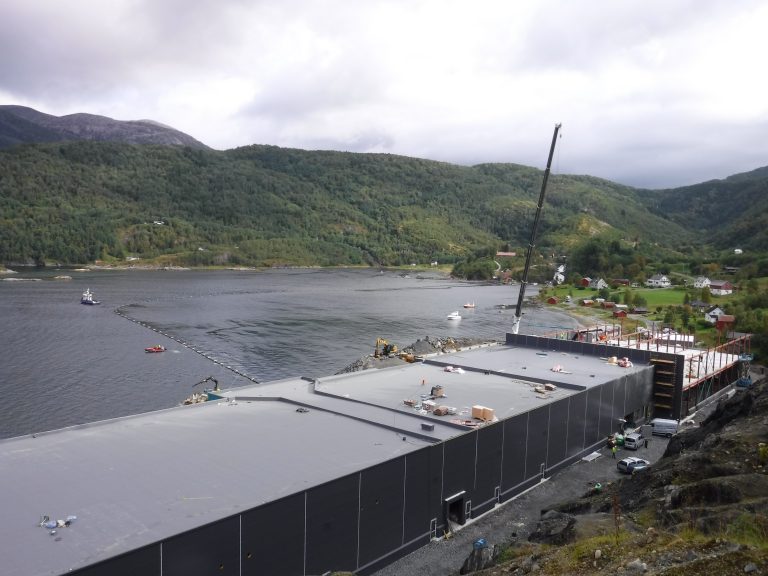 Construction of land-based salmon broodstock facility reaches significant milestone