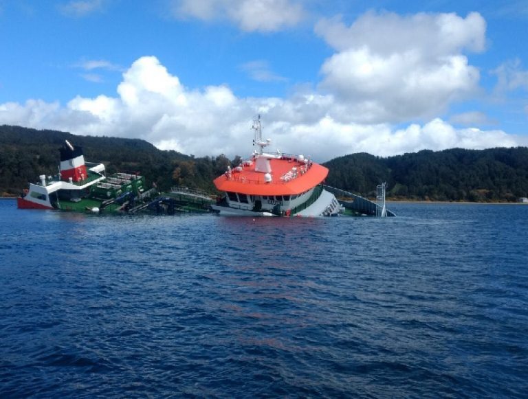 Wellboat carrying over 200 tonnes of salmon sinks in Chile