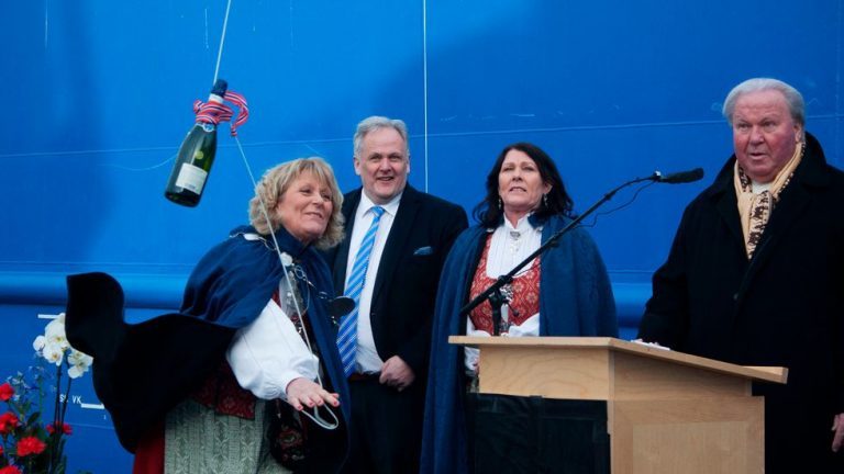 Island community celebrates €60Mn wellboat duo