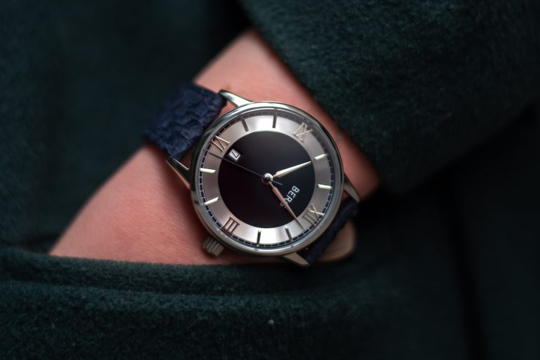 Wristwatch of salmon skin attracts conspicuous consumer