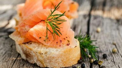 Odontella salmon dough bread on bread
