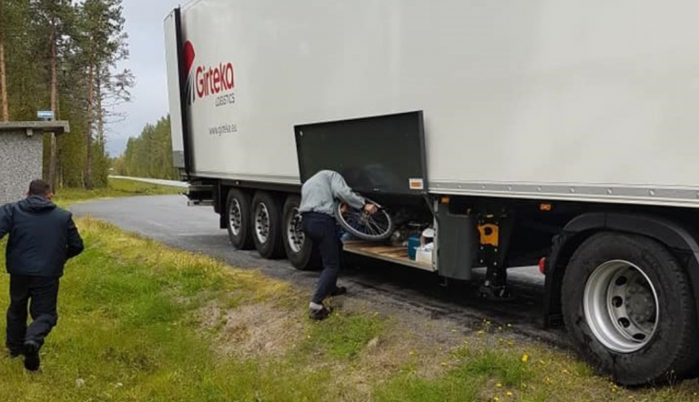 Girteka delivery drivers caught stealing bicycles in Norway