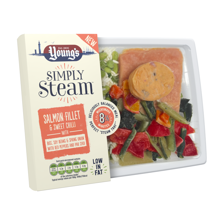 Young’s Seafood roll out new frozen ‘Simply Steam’ concept salmon range