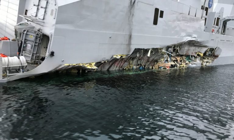 Navy frigate collision: Institute of Marine Research testing for toxins at seven salmon farms