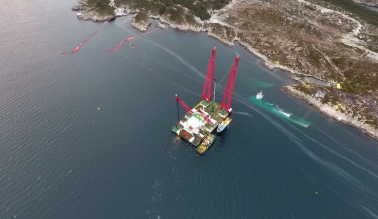 Farmed salmon near KNM “Helge Ingstad” frigate accident site have been analysed