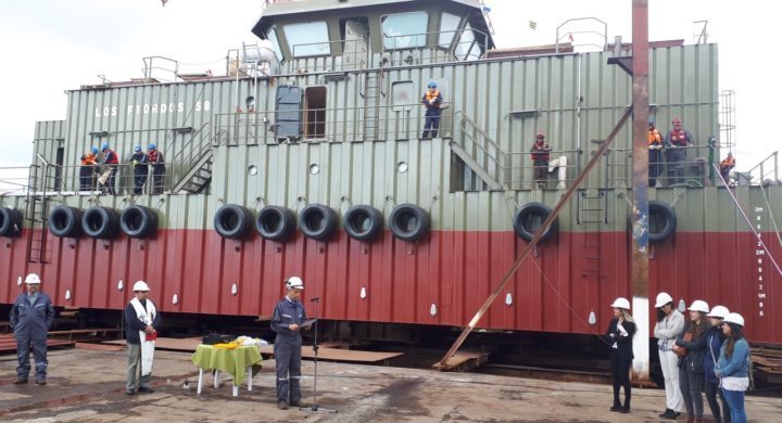 Chilean salmon farmer Los Fiordos launch new feed barge