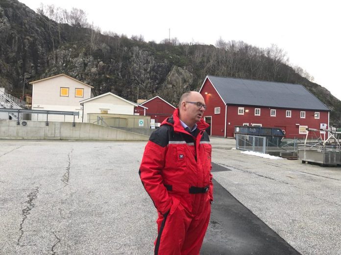 On historical grounds- Hans Øyvind Svensvik leads Mowi's broodfish department in Tveitevågen on Askøy. Photo- Trine Forsland