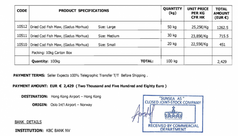 Bankrupt seafood company was victim of online fraud