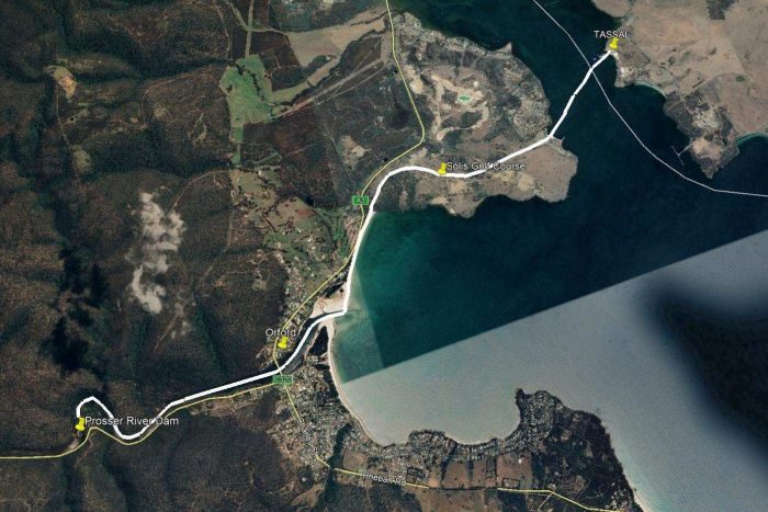 $4 million pipeline being built to provide Tassal with freshwater – though dam not approved