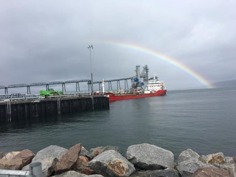 Mowi celebrates first delivery into Kyleakin feed plant