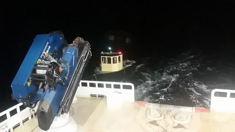 German fishing tourists rescued by salmon farm service vessel