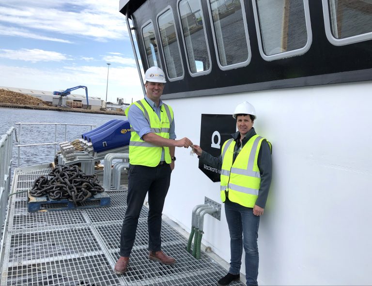 Mowi Scotland strengthens its fleet with a new feed barge