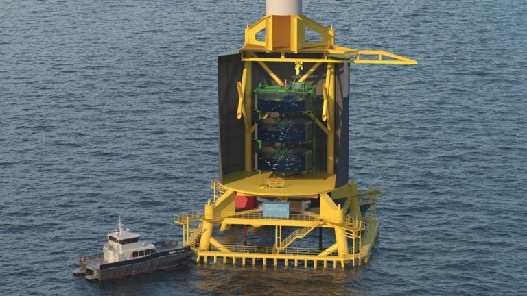 Heerema Aquaculture will combine wind power with offshore salmon farming in a closed facility