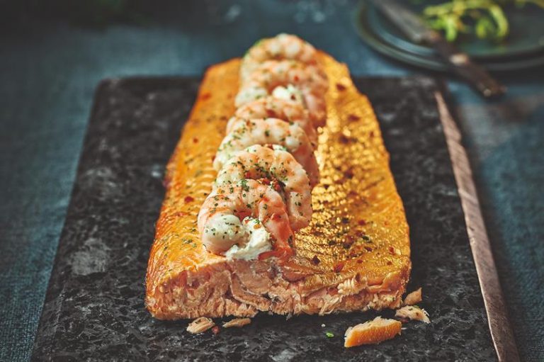 What salmon products are UK supermarkets planning for Christmas?