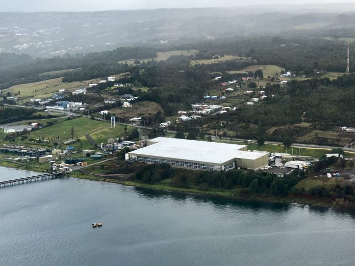 AquaChile runs the world's biggest processing facility in Quellon. PHOTO: AquaChile