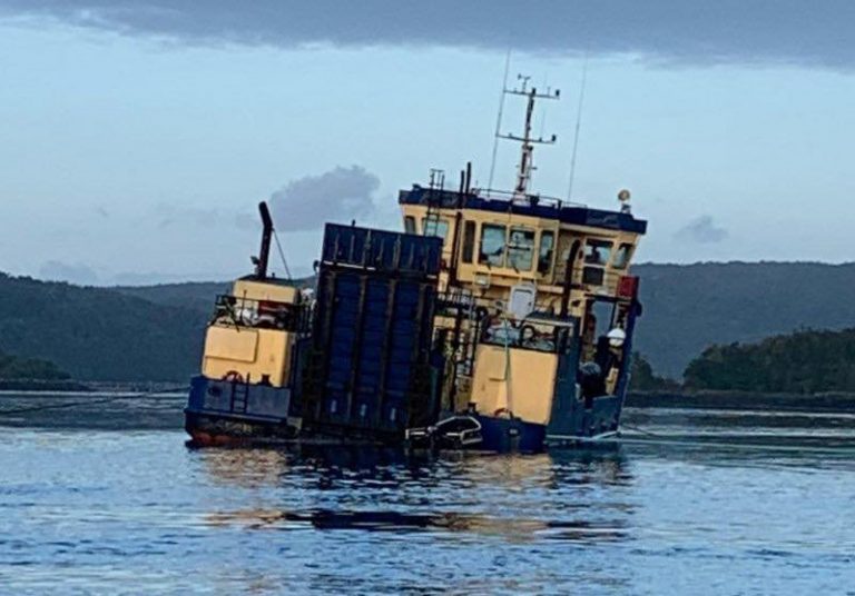Authorities called out to rescue beached wellboat and crew