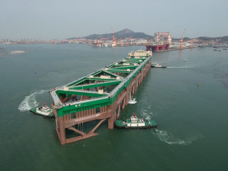 The ocean farm sets out on maiden voyage