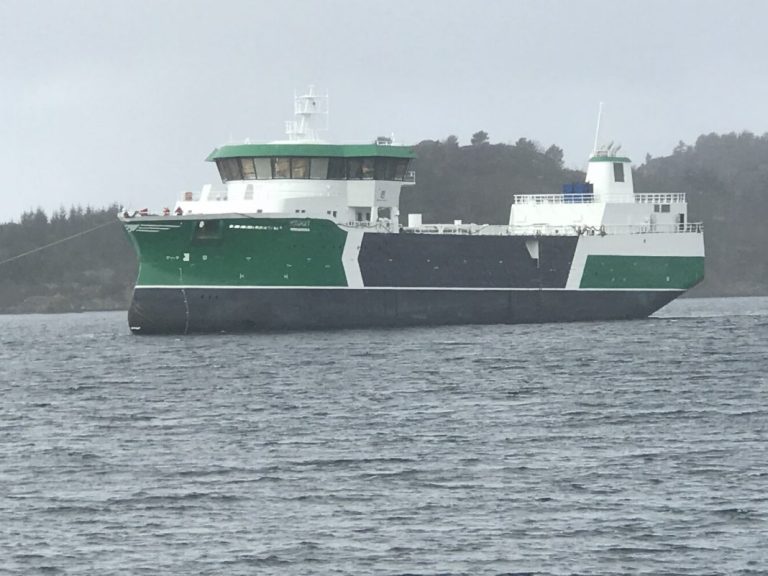 Workers rushed to hospital after new wellboat catches fire