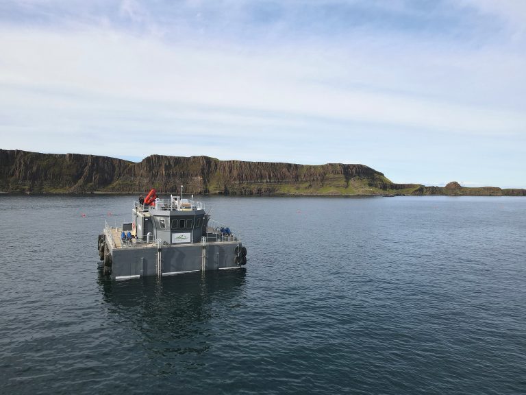 Gael Force Group delivers new feed barge to Organic Sea Harvest
