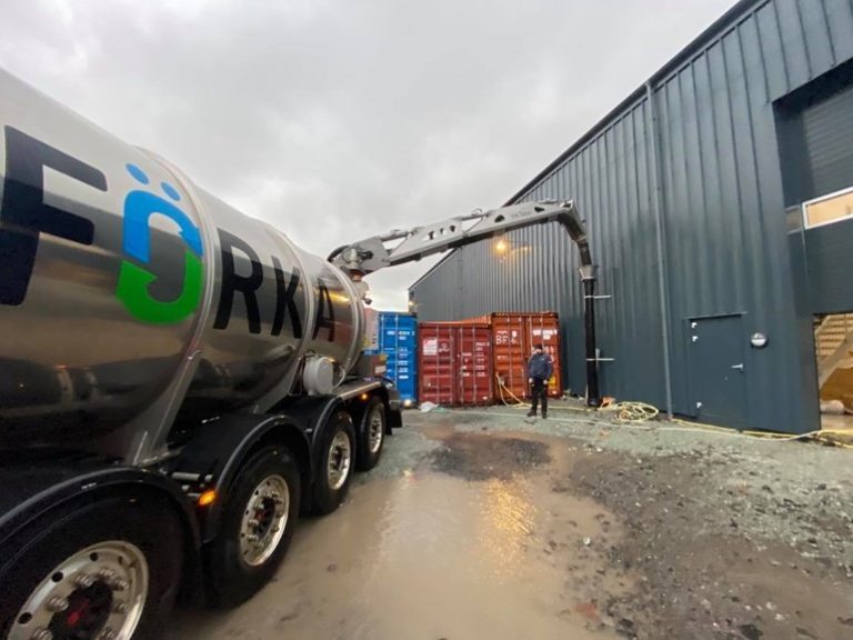 Bakkafrost’s biogas facility starts production of green energy from waste from hatchery