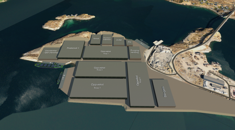 Two million tonnes of land-based salmon production is planned in total