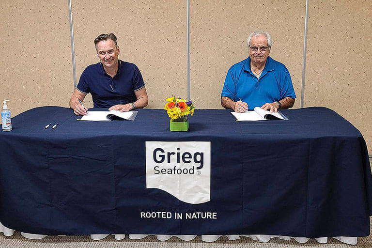First Nation signs net-cleaning contract with Grieg Seafood