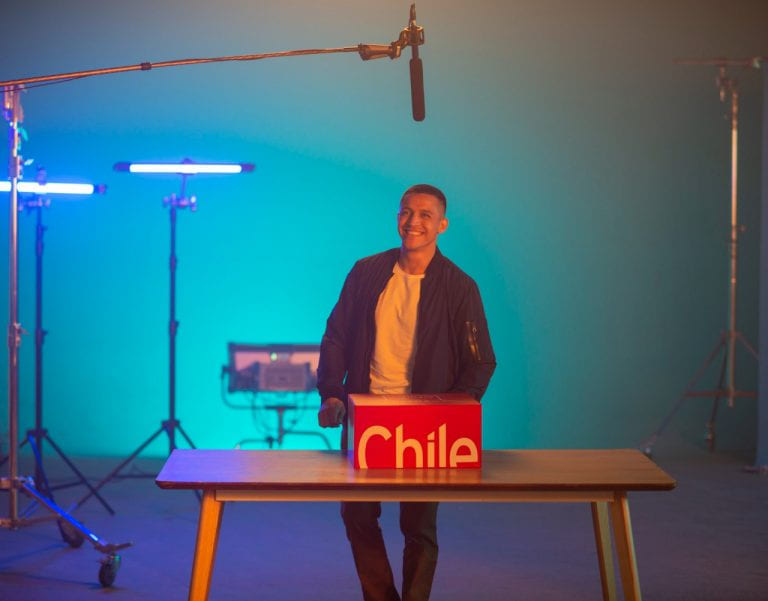 Inter Milan forward Alexis Sánchez promotes salmon in Chilean food ad campaign