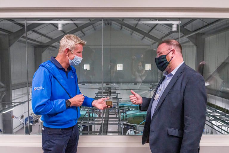“Accelerating decarbonisation” UK Government Minister for Scotland visits Scottish Sea Farms’ £58 million Barcaldine Hatchery