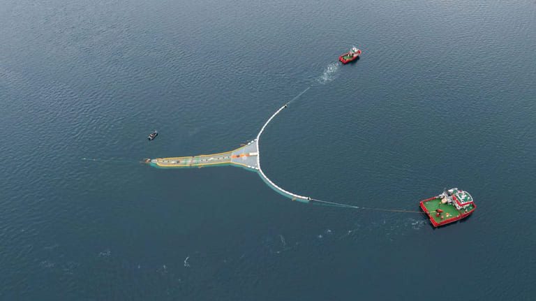 Aquaculture equipment firm manufactures net for vessel that’ll trawl world’s oceans for plastic waste