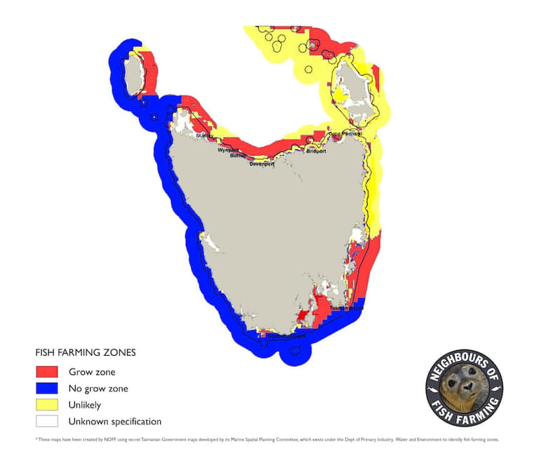 Secret Tasmanian government plans for salmon farm expansion leaked