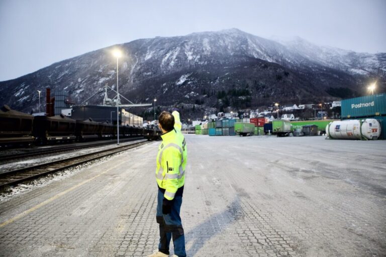 From Narvik, 400 tonnes of salmon were to take the train to Padborg for the very first time