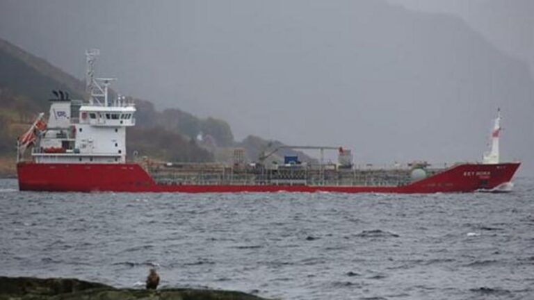 Tanker crew’s data did not show boulder at Mowi pier in Scotland