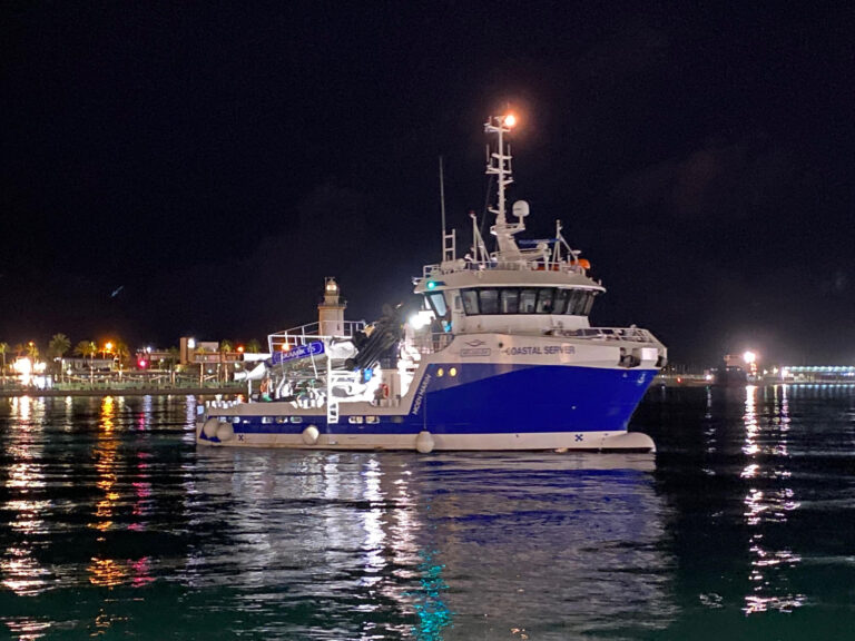 Nidaros Shipping’s brand new de-licing vessel crosses the Atlantic