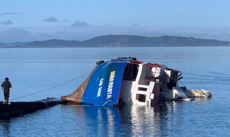 Boat carrying 13 capsizes as workers disembark