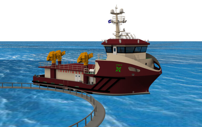 Inverlussa orders second hybrid aquaculture service vessel from Nauplius Workboats