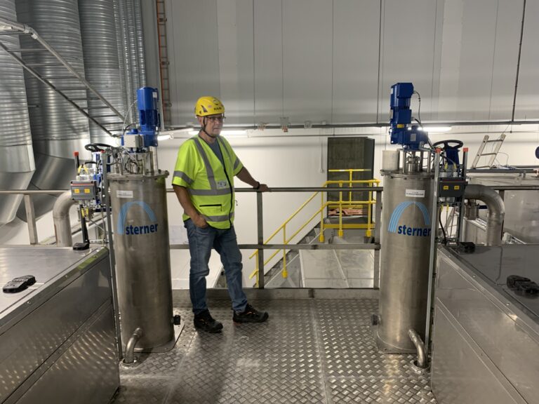 Sterner strives to find new sustainable solutions for handling slugde at SalMar’s new Senja smolt plant