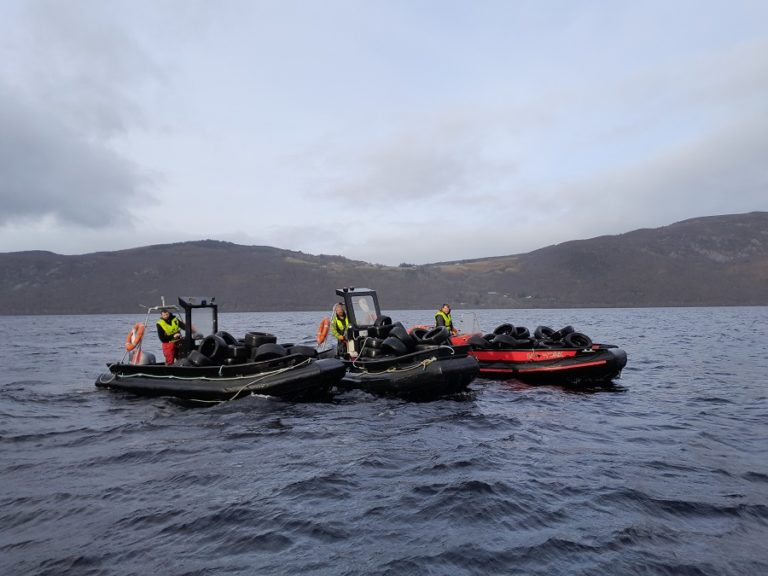 Mowi volunteers spearhead clean-up of 300 illegally-dumped tyres from Loch Ness