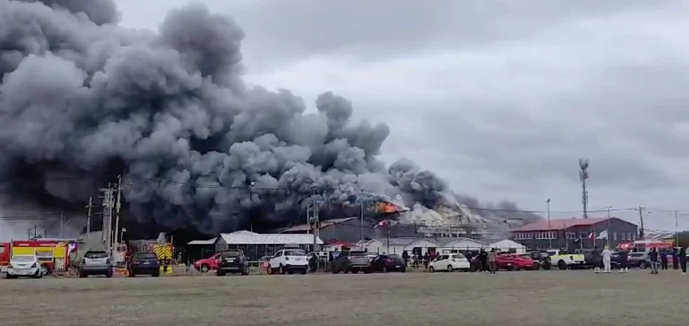 Huge blaze guts $60 million salmon processing plant