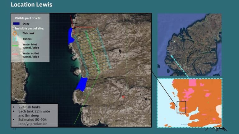 Revealed: Plans for £581 million land-based salmon farm on Lewis; Shetland another option says CEO