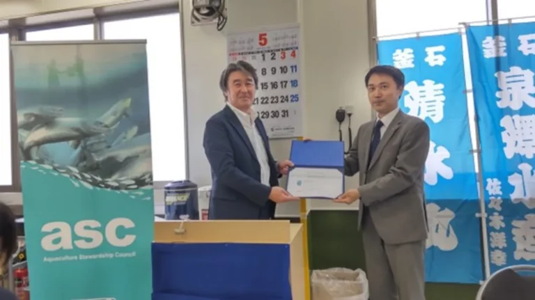 Japanese farm receives ASC certification for production of cherry salmon