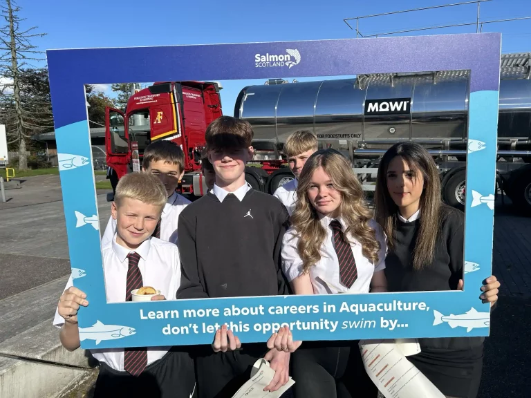 Scottish salmon industry comes together to give taste of life in aquaculture to local kids