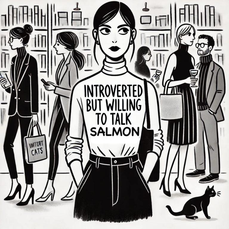 Catch of the Day: Or, extrovert and desperate to talk salmon?