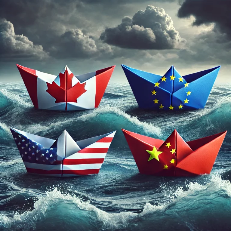 Trade war escalates as EU and China announce retaliatory tariffs.