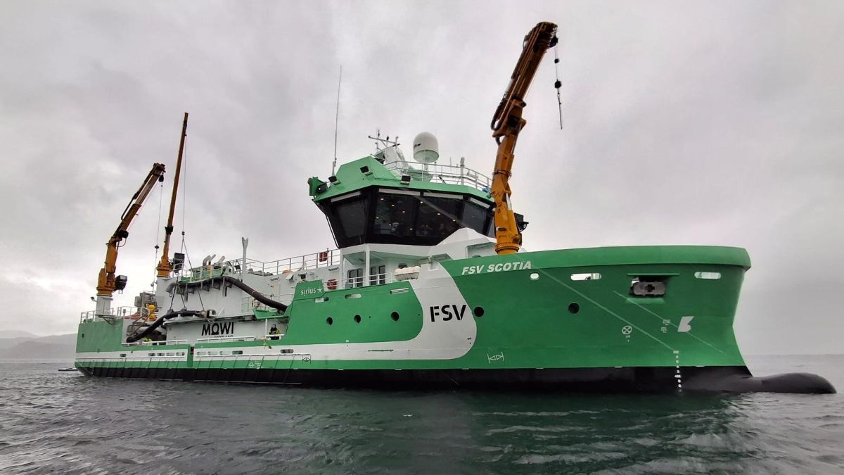 Trident Aqua Services marks naming of harvest vessel FSV Scotia