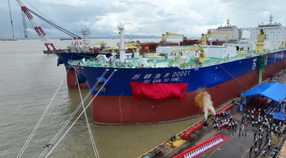 Meet the 132,000-ton smart ship that’s farming salmon in the middle of the sea