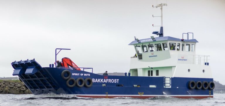 Bakkafrost Scotland: takes delivery of £1.2m landing craft from Bute yard